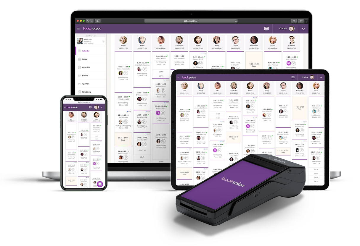 screenshot of Book Salon